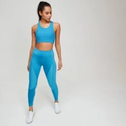 MP Women's Textured Training Sports Bra - Malibu -Sportliche Kleidung Geschäft 12217711 5494737056989539 1