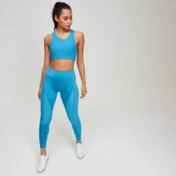 MP Women's Textured Training Sports Bra - Malibu -Sportliche Kleidung Geschäft 12217711 5494737056989539