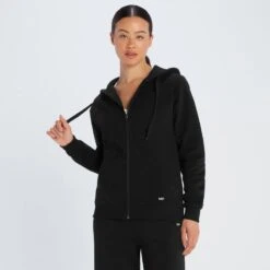 MP Damen Essentials Zip Through Hoodie - Schwarz