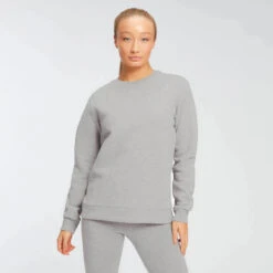 MP Damen Essentials Sweatshirt - Grey Marl -Sportliche Kleidung Geschäft 12402059 1824859048950407 1