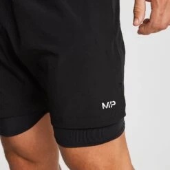 MP Herren 2-in-1 Training Shorts - Schwarz -Sportliche Kleidung Geschäft 12517959 3794889409634791