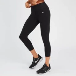MP Power 3/4-Leggings Für Damen – Schwarz -Sportliche Kleidung Geschäft 12645042 1594805964126798
