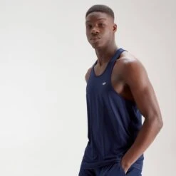 MP Herren Trainings-Tanktops Mit Ringerrücken – Navy -Sportliche Kleidung Geschäft 12652716 4914821024772656