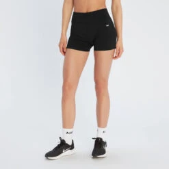 MP Damen Power Booty Shorts – Schwarz -Sportliche Kleidung Geschäft 12698364 4905049066828498 2
