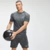 MP Men's Seamless Short Sleeve T-Shirt - Dark Grey Marl -Sportliche Kleidung Geschäft 12762219 6364884484759203 1