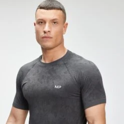 MP Herren Essential Seamless Kurzarm-Grafik T-Shirt — Schwarz -Sportliche Kleidung Geschäft 12762300 8444882196854047