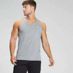 MP Herren Essentials Tanktop Mit Ringerrücken — Klassisch Hellgrau -Sportliche Kleidung Geschäft 12763263 1194864309910097 1