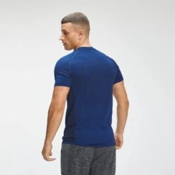 MP Herren Essential Seamless Kurzarm-T-Shirt — Intensives Blau Mergel -Sportliche Kleidung Geschäft 12763850 3434882197399129