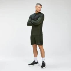 MP Men's Seamless 1/4 Zip - Vine Leaf Marl -Sportliche Kleidung Geschäft 12763886 1214882198336383