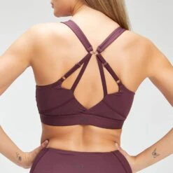 MP Damen Power Ultra Sport-BH — Port/Schwarz