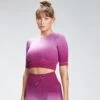MP Damen Velocity Nahtloses Crop-Top — Deep Pink -Sportliche Kleidung Geschäft 12767760 1544887822352473 1