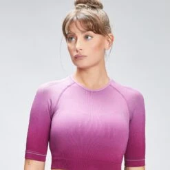 MP Damen Velocity Nahtloses Crop-Top — Deep Pink -Sportliche Kleidung Geschäft 12767760 7704887822549096