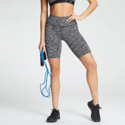 MP Damen Power Radlerhose — Schwarz Space Dye -Sportliche Kleidung Geschäft 12773503 6954887822713958 3