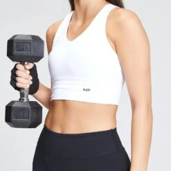 MP Damen Power Longline Sport-BH — Weiß -Sportliche Kleidung Geschäft 12773903 1234865546995023