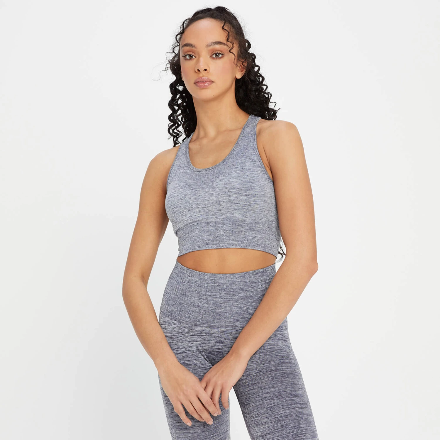 MP Damen Nahtloser Composure Sport-BH — Blue Sky 9 MP Damen Nahtloser Composure Sport-BH — Blue Sky – Bild 7