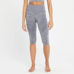 MP Damen Composure Nahtlose Capri Leggings — Galaxy Blau