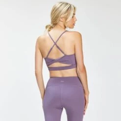 MP Damen Composure Sport-BH Mit Gedrehtem Rücken — Smokey Purple