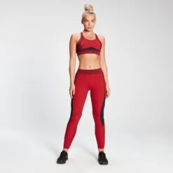 MP Damen Engage Leggings In Blockfarben — Danger/Wein -Sportliche Kleidung Geschäft 12783106 1304892024871054