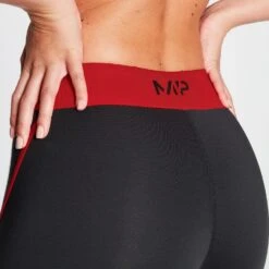 MP Damen Engage Leggings In Blockfarben — Schwarz/ Danger -Sportliche Kleidung Geschäft 12783114 1224892024654742