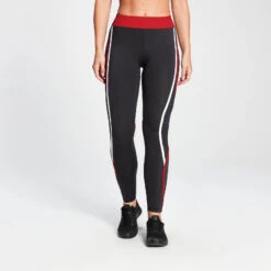 MP Damen Engage Leggings In Blockfarben — Schwarz/ Danger -Sportliche Kleidung Geschäft 12783114 3304892024763627 1