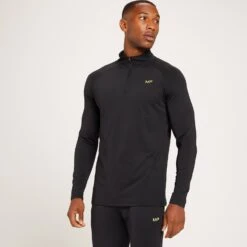 MP Men's Linear Mark Graphic Training 1/4 Zip — Schwarz