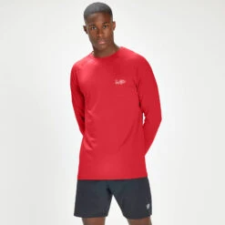 MP Herren Infinity Mark Graphic Training Langarm-T-Shirt – Knallrot -Sportliche Kleidung Geschäft 12788958 1334901049744093 1