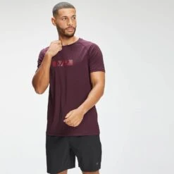 MP Herren Graffiti Grafik Kurzarm-Trainings-T-Shirt — Port