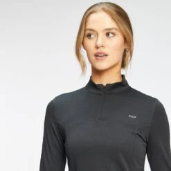 MP Damen Power Ultra 1/4 Reißverschluss-Top In Klassischer Passform — Schwarz -Sportliche Kleidung Geschäft 12795904 1704884221424378