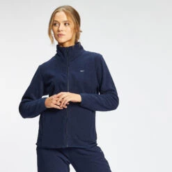 MP Damen Essential Fleece Jacke Mit Durchgehendem Reißverschluss — Navy -Sportliche Kleidung Geschäft 12857643 3064884222879786 3