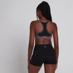 MP Damen Power Netz-Sport-BH – Black Space Dye -Sportliche Kleidung Geschäft 12937680 1584971366325056