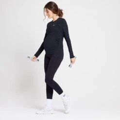 MP Power Langärmeliges Schwangerschaftsoberteil Im Multipack Für Damen - Schwarz/Weiß -Sportliche Kleidung Geschäft 13028716 1854918735067280