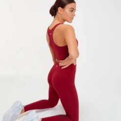 MP Damen Singles Day Leggings — Dunkelrot -Sportliche Kleidung Geschäft 13035034 4024906039802991