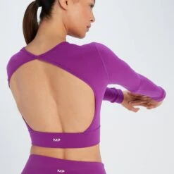 MP Power Langarm-Top Für Damen - Lila -Sportliche Kleidung Geschäft 13108725 9185049072763791