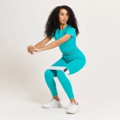 MP Shape Nahtloses Crop-Top Für Damen - Lagunenblau -Sportliche Kleidung Geschäft 13110637 6174915095854019
