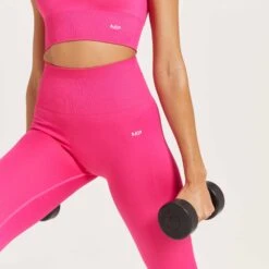 MP Shape Nahtlose 7/8-Leggings Für Damen - Magenta -Sportliche Kleidung Geschäft 13110669 2074915095590133