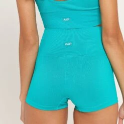 MP Shape Nahtlose Booty-Shorts Für Damen - Lagunenblau -Sportliche Kleidung Geschäft 13110733 1194915095577260