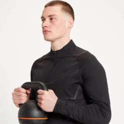 Limited Edition MP Tempo Ultra Oberteil Mit ¼-Reißverschluss Für Herren — Schwarz -Sportliche Kleidung Geschäft 13113005 1094944366105066