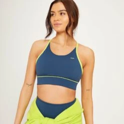 MP Adapt Wende-Sport-BH Für Damen - Blaugrau/Zitrusgelb -Sportliche Kleidung Geschäft 13117302 1434929380583225