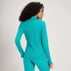 MP Women's Power Ultra Regular Fit 1/4 Zip Top — Lagoon -Sportliche Kleidung Geschäft 13118165 5634936401008529