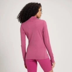 MP Women's Power Ultra Regular Fit 1/4 Zip Top — Sangria -Sportliche Kleidung Geschäft 13118173 1154936401289611