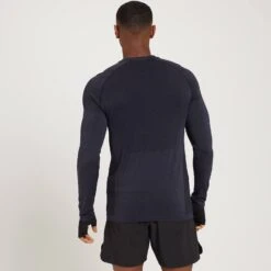 MP Essential Seamless Langarmoberteil Für Herren - Schwarz Meliert -Sportliche Kleidung Geschäft 13119720 1714932686994762