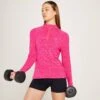 MP Performance Trainingsoberteil Mit ¼-Reißverschluss Für Damen - Marmoriertes Design In Magenta-Weiß -Sportliche Kleidung Geschäft 13120953 1544929353015946