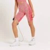 MP Curve Radlerhose Mit Hohem Bund Für Damen - Rot Meliert -Sportliche Kleidung Geschäft 13121361 9774926478563144