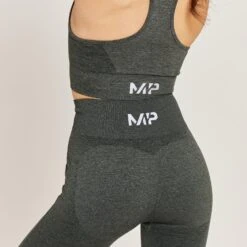 MP Curve Leggings Mit Hoher Taille Für Damen - Schwarz-grau Meliert -Sportliche Kleidung Geschäft 13121409 1374911998400984