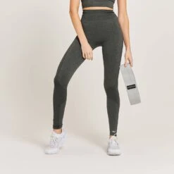 MP Curve Leggings Mit Hoher Taille Für Damen - Schwarz-grau Meliert