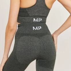 MP Curve 3/4-Leggings Mit Hoher Taille Für Damen - Schwarz-grau Meliert -Sportliche Kleidung Geschäft 13121449 1454911998710617