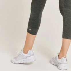 MP Curve 3/4-Leggings Mit Hoher Taille Für Damen - Schwarz-grau Meliert -Sportliche Kleidung Geschäft 13121449 1554911998799078
