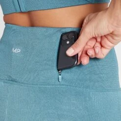 MP Velocity Ultra Nahtlose Leggings Für Damen - Steinblau -Sportliche Kleidung Geschäft 13122797 2034911983772414