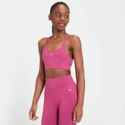 MP Jersey-BH Für Damen - Dunkelrot