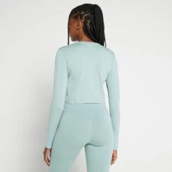 MP Essential Crop-T-Shirt Mit Langen Ärmeln Und Körperbetonter Passform Für Damen - Eisblau -Sportliche Kleidung Geschäft 13129988 1934949346015780